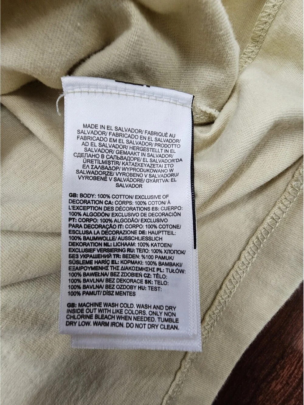 North Face Shirt Mens M Beige Big Logo Graphic Tee T-Shirt Outdoor Hiking